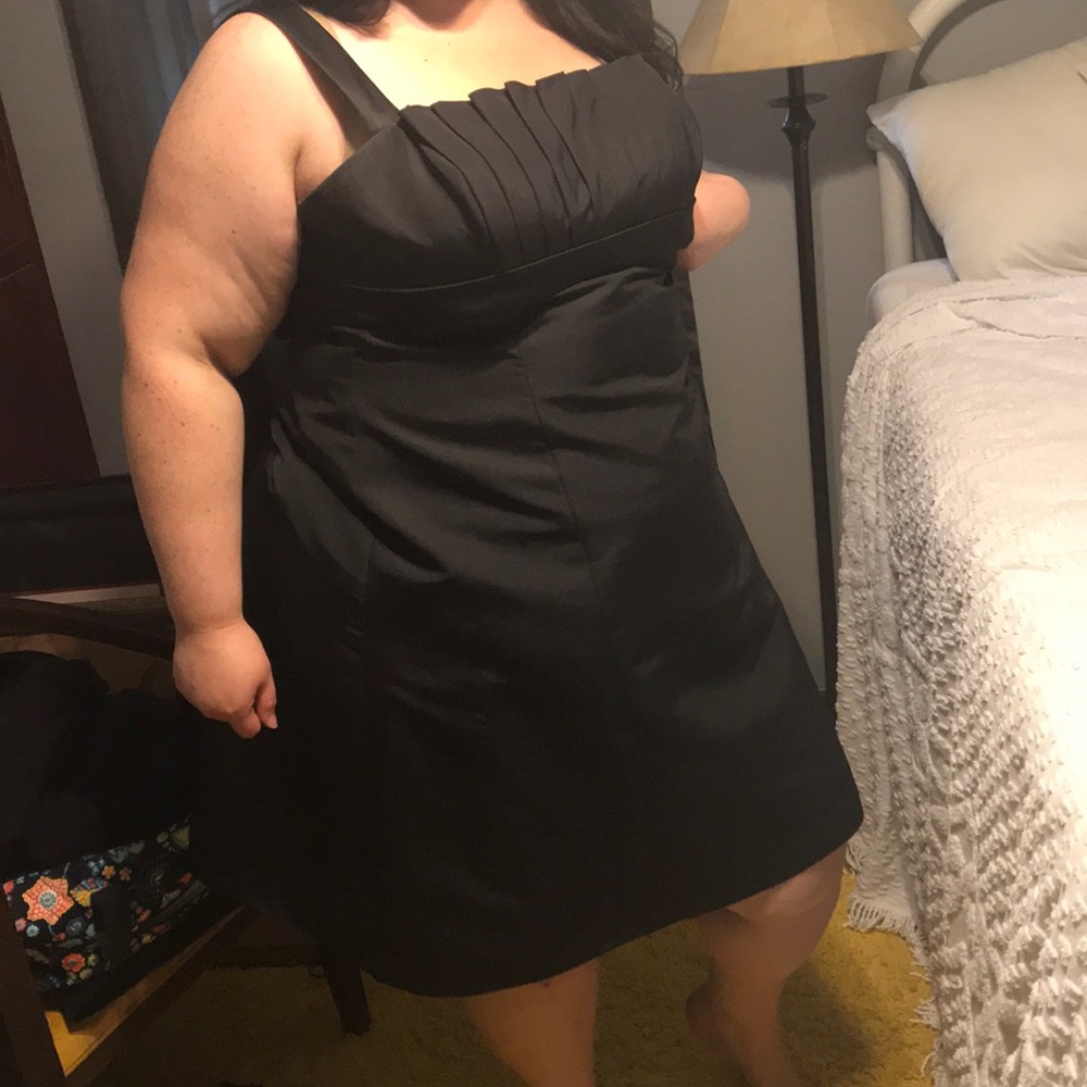 Little Black Dress. David’s Bridal size 18